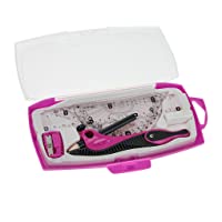 Los mejores  - Georgie® Coffret de Compas En 8 pièces Boîte de Compas Géométrie Scolaire Pour Etudiant - Rose
